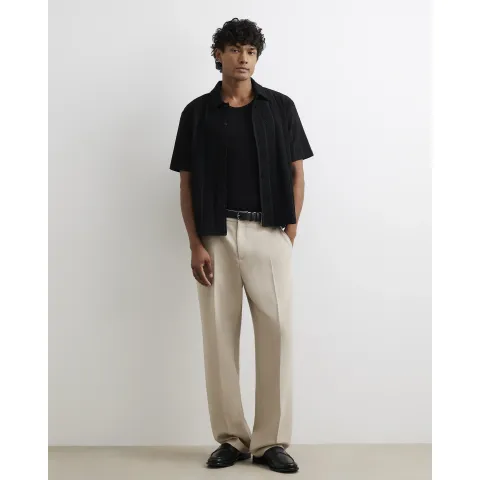 River Island Boxy Fit Plisse Shirt