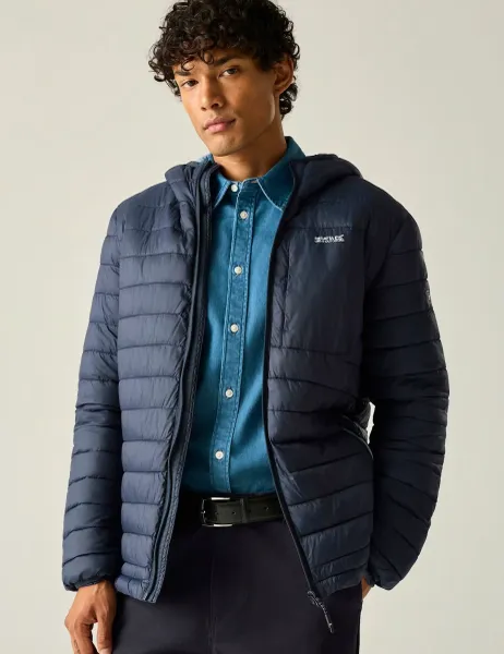 Lightfell Hooded Padded Jacket Navy