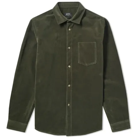A.P.C. John Velour Shirt