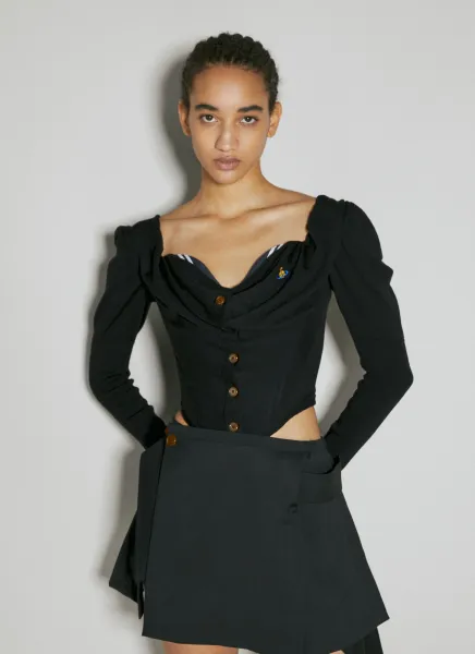 Bea Corset Wool Cardigan