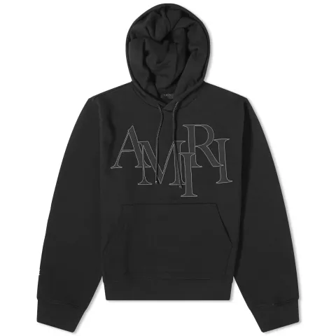 Staggered Logo Hoodie