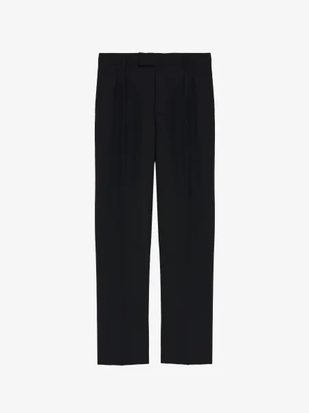 Wool Mohair Tailored Trousers