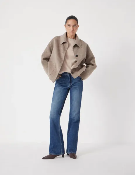 HUSH Mid Rise Bootcut Jeans Denim