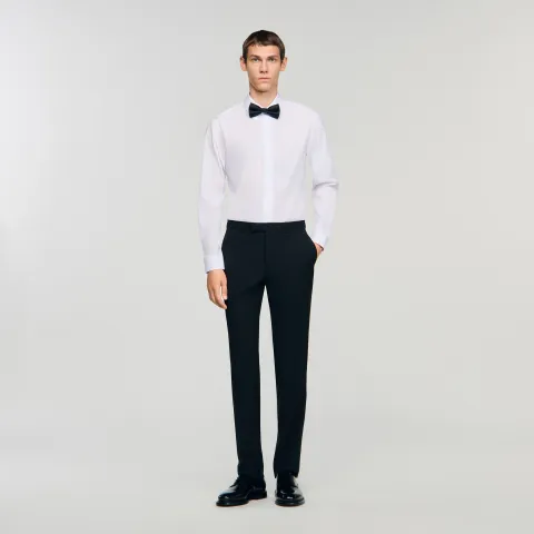 Satin detail trousers