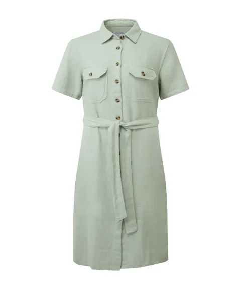 Schöffel Country Daisy Linen Dress - Aqua Grey