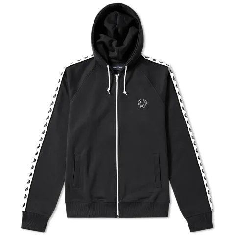 Fred Perry Hooded Taped Track Jacket