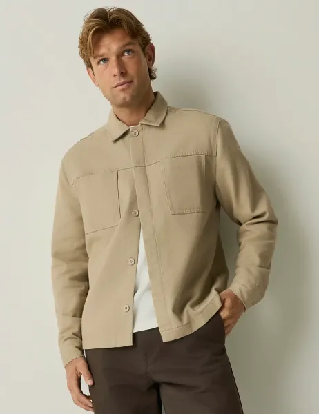 Regatta Relaxed Fit Overshirt Light Cream