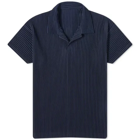 Pleated Polo Shirt