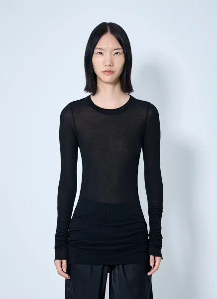 Long Sleeve Sheer Knit Top