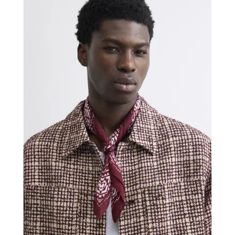 River Island Burgundy Print Bandana