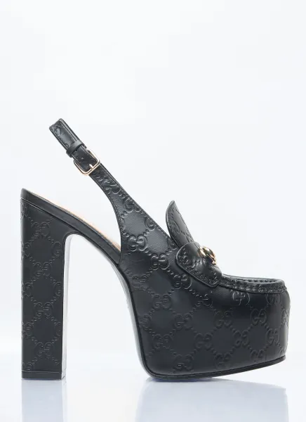 Horsebit Slingback Platforms