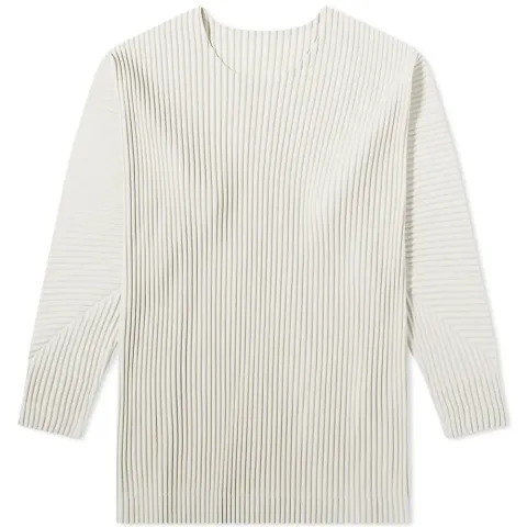 Pleated Crew Sweatshirt