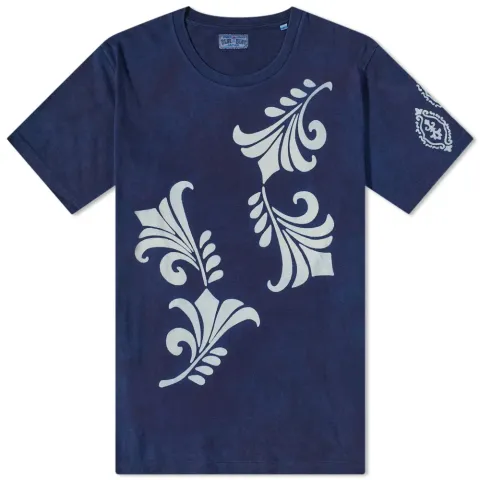 Furoshiki Leaf Motif Bassen T-Shirt
