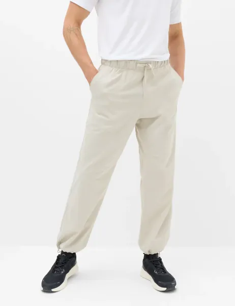 Goodmove Ripstop Cuffed Joggers Medium Beige