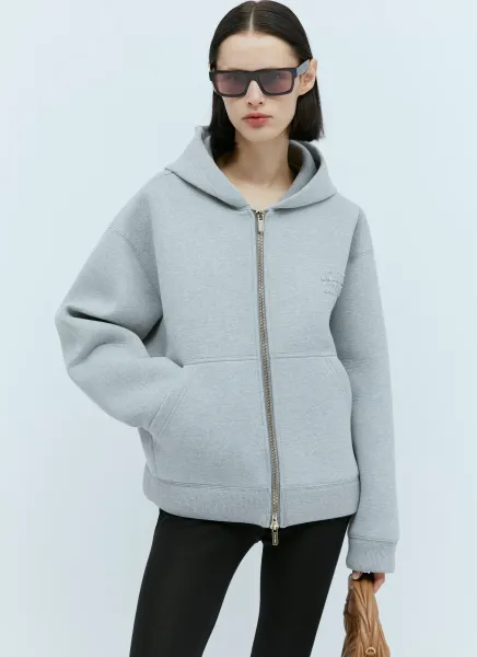 Embossed Logo Hooded Sweatshirt