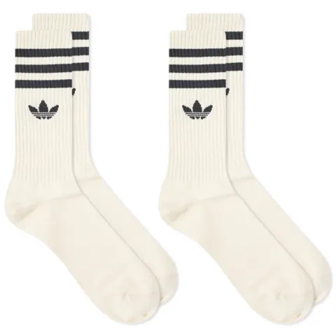 Non-Dyed Crew Sock - 2 Pack
