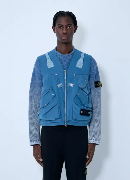 Denim Multi-Pocket Vest