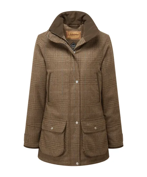 Schöffel Country Women's Ptarmigan Tweed Coat - Teviot Tweed