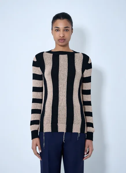 Striped Knit Sweater