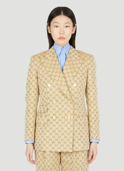 GG Supreme Canvas Suit Blazer