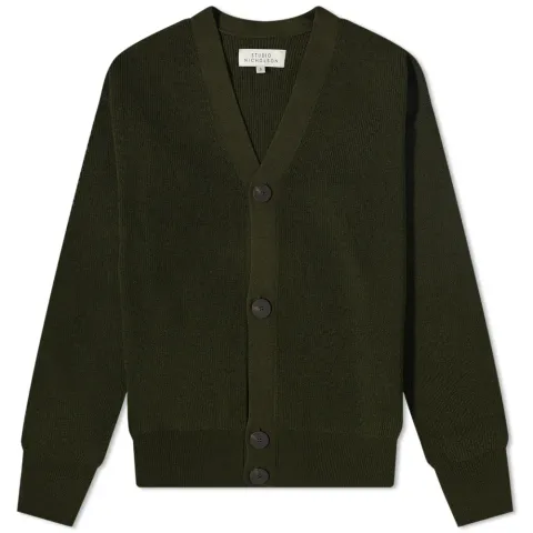 Stern Naval Rib Knit Cardigan