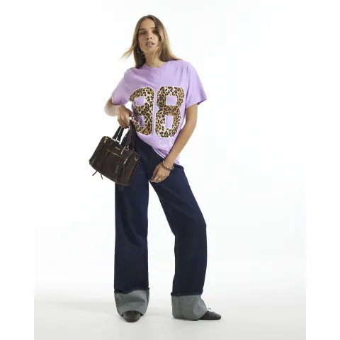 River Island 98 San Diego Leopard Print T-Shirt