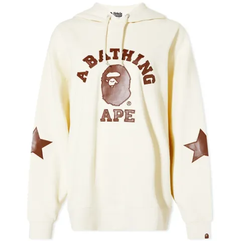 Patched Oversized Pullover Hoody