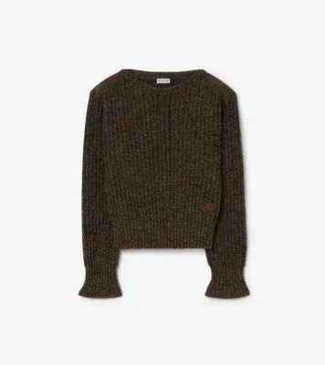 Wool Cashmere Sweater in Juniper green