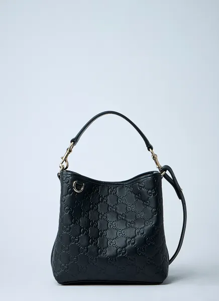 Small GG Emblem Bucket Bag
