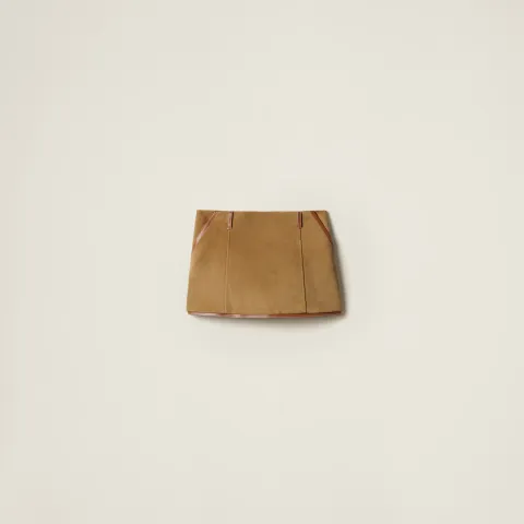 Suede skirt