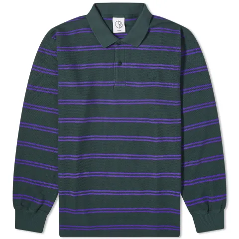 Polar Skate Co. Long Sleeve Stripe Polo