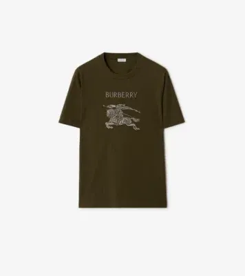 Knight Cotton T-shirt in Marsh green
