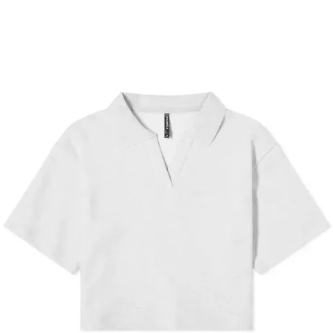 Cropped Open Collar Sweat