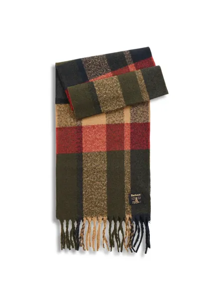 BARBOUR Westerdale Scarf - Sage / Sandstone