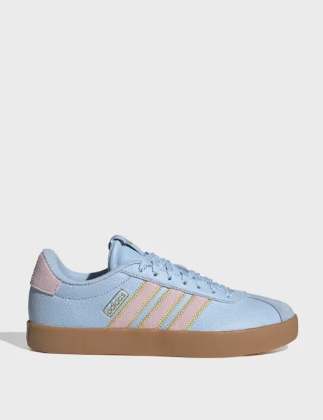Adidas VL Court 3.0 Stripe Cupsole Trainers Pink Mix