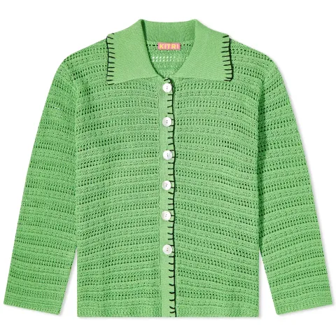 Gaia Green Knit Cardigan