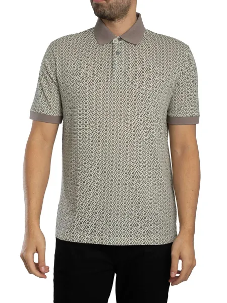 Armani Exchange All Over Print Polo Shirt