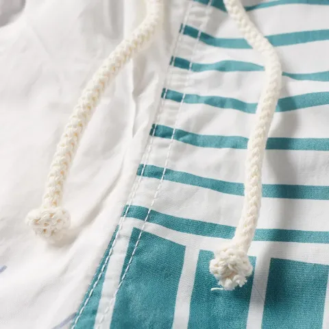 Maison Kitsuné All Over Patch Stripe Swim Short