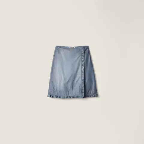Nappa leather skirt