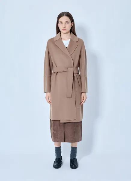 Max Mara Belted Wool-Blend Coat