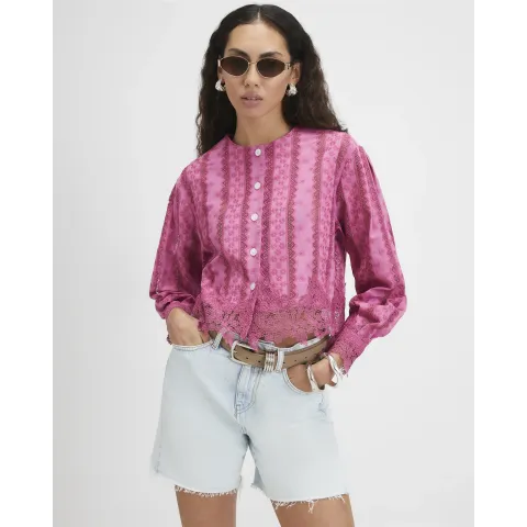 River Island Lace Trim Blouse