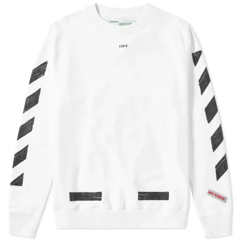 Diagonals Brushed Crew Sweat