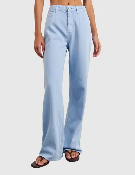 Jag Mid Rise Straight Wide Leg Jeans