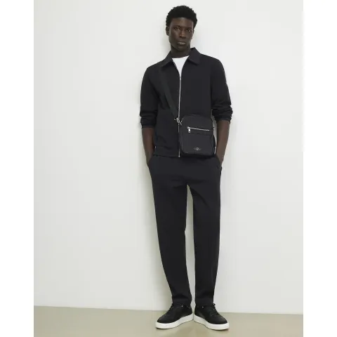 River Island Slim Fit Cotton Pintuck Joggers