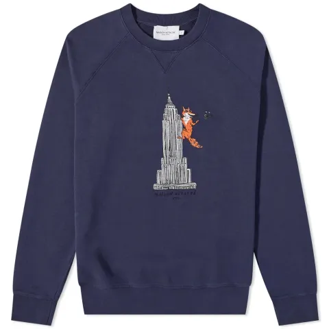 by Olympia Le-Tan Empire Fox Crew Sweat