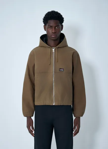 Hooded Wax Work Jacket