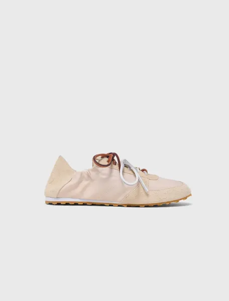 Multi-lace nylon trainers