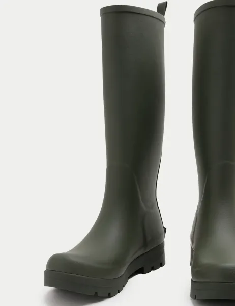 Marks & Spencer Knee High Wellies Khaki
