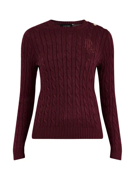 Lauren Ralph Lauren Women's Cotton-Blend Cable Knit Jumper