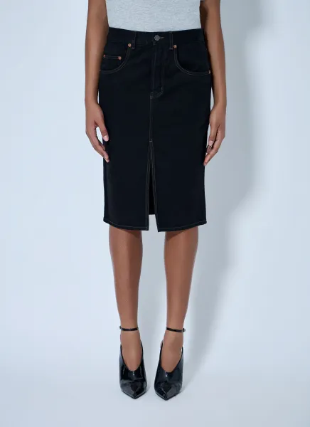 Denim Midi Skirt